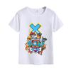 Paw Patrols Letter AZ TShirt White Cartoon Chase Skye Short Sleeve Tops Cute Rubble Zuma Summer Casual Clothes Birthday Gifts