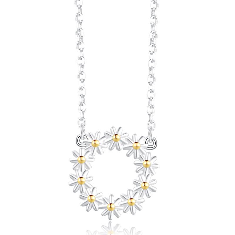 Lindon 925 Sterling sølv klassiske kvinner halskjede anheng Zircon Fashion Gift