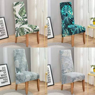 Funda para Silla de Estilo Pastoral con Respaldo Alto Talla XL Fundas para Sillas de Respaldo Alto Fundas para Sillas King Back Nórdica para Cocina el Banquete