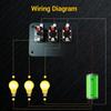 High Performances 3 Way Rocker Switches with Built In LED Lights & Dustproof Designs Car Dashboard Switches Panel for Trucks