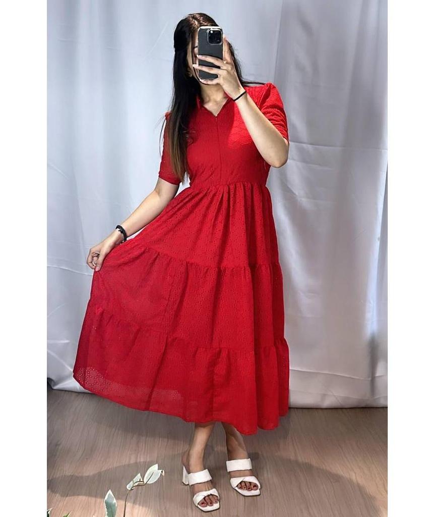 Women Designer Party Wear Pure Cotton Football Gown Indian Bollywood Top Tunic Kurti Dress