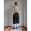 Saendeusaundeu (Unisex) Parachute Bermuda Shorts Black