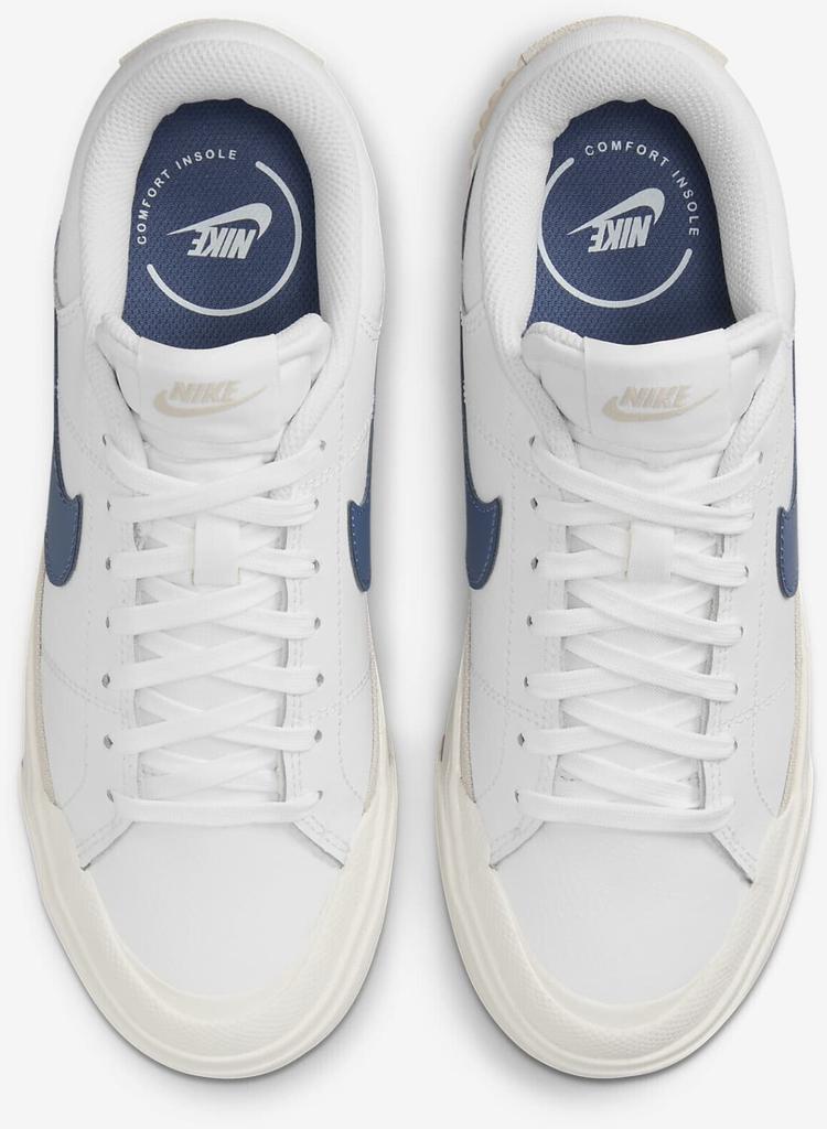 Nike Court Legacy Lift Women's Sneakers (DM7590) White/light Hazel Brown/sail/diffuse Blue