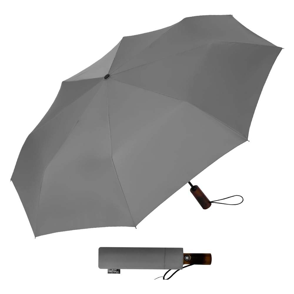 

Прибытие Натуральный Зонт для Солнечной и Дождливой Погоды Складной Автоматическое Открытие и Большой Складной Сезон Дождей Тефлон Супер Водоотталкивающий Складной УФ-Защита Жара Сильный Дождь серый