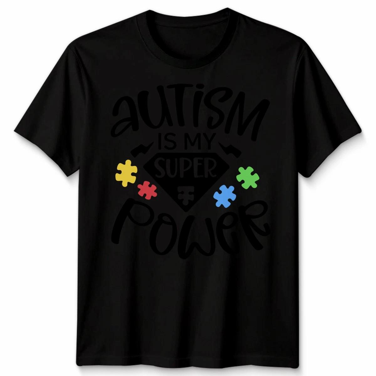 Autism Is My Super Power Awareness Unisex T shirt 2XL