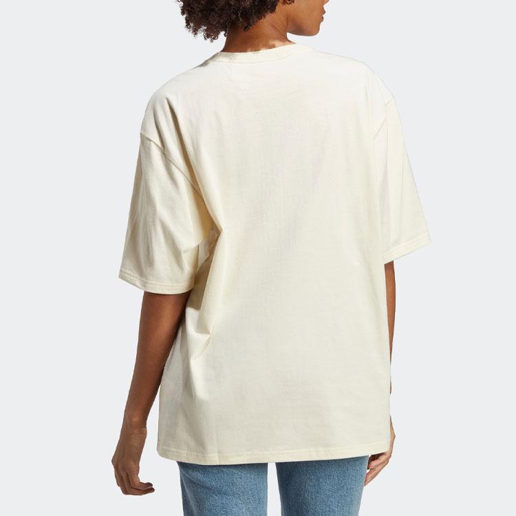 Adidas Originals Sakura Limited Edition SS23 Floral Logo Print Casual Round Neck Short Sleeve Tee Women Tops Milk-White IP3751