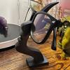 Eyeglass Holder Stand 3D Printing Abstract Side-Profile Glasses Display Stand Eyeglass Displaying Racks for Bedroom Shelf Table