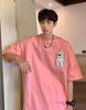 Short Summer Bear Loose Autumn Loose Bullet [Bligo] Men's T-shirt, Sleeve, Cotton, Clothes, Pattern, Plain, Cute, Fit, Casual, Tops, Popular, Spring,
