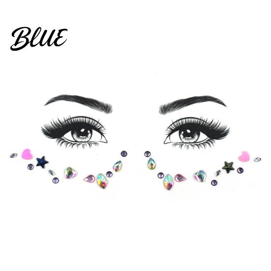 Medical Grade Skin Jewels Face Gems Makeup Temporary Tattoo Sticker  Faux Crystal Jewelry Cosplay Glitter Stones Rhinestone Teardrop Eyeliner