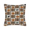 Pillow Case Halloween Pumpkin Striped Geometric Seamless Pattern Comfy  Pillow Cover For Sofa Car Home Decor Funny Pillowcases