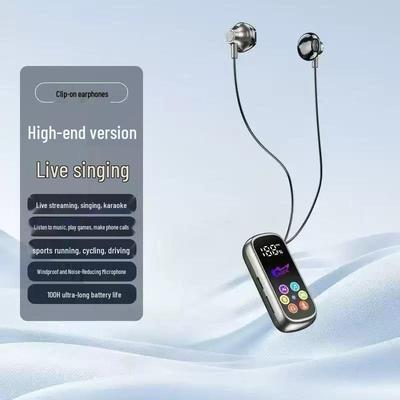 Q3 Clip-On Bluetooth Headset: Long Standby, Ideal for Running, K-Singing & Calls, Compatible with All Smartphones.