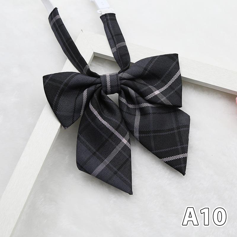 Personalized Flower Plaid Uniform Collar Flower Bow Tie Small Fresh Sailor Suit Bow KTB