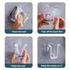 3pcs Self-Adhesive Slipper Hook Wall-Mounted Slipper Rack Storage Rack Waterproof Bathroom Kitchen Bedroom Shoe Rack, Utility Hooks