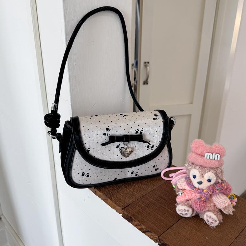 Fashion Handbag Women's Commuter Bag New Bow Underarm Bag Versatile Large-capacity Shoulder Bag