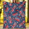 fire truck Theme Printed Blanket - Perfect for Couch, Bed, Travel & Outdoor Use | Machine Washable, Cozy & Durable.