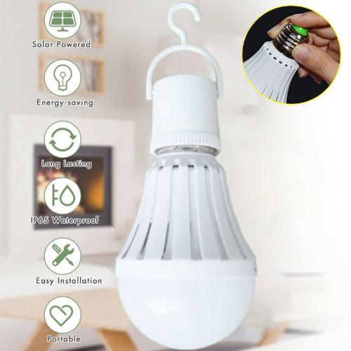 2023 Led emergency lamp with hook Led bulb E27 Led lamp 5-12W rechargeable battery lamp