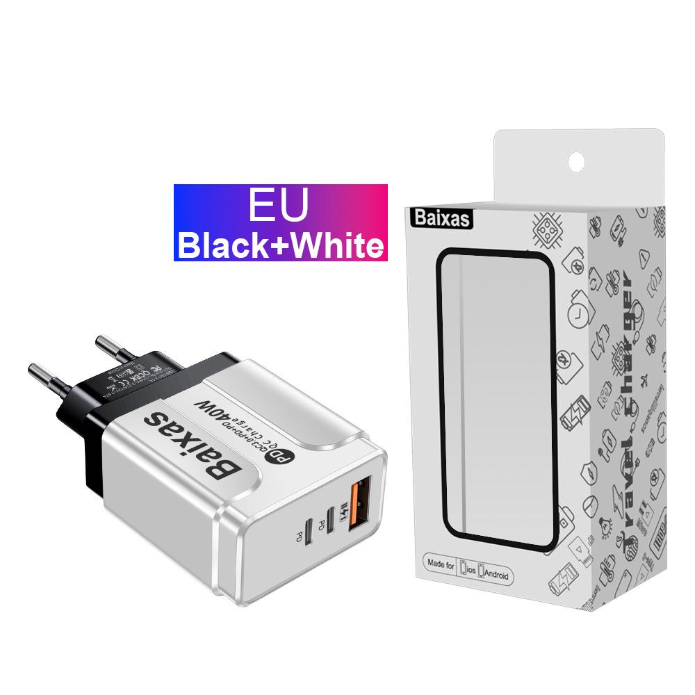 Universal Power Adapter: Compatible with UK, EU, US, AU Standards, 1 USB & 2 PD Ports.