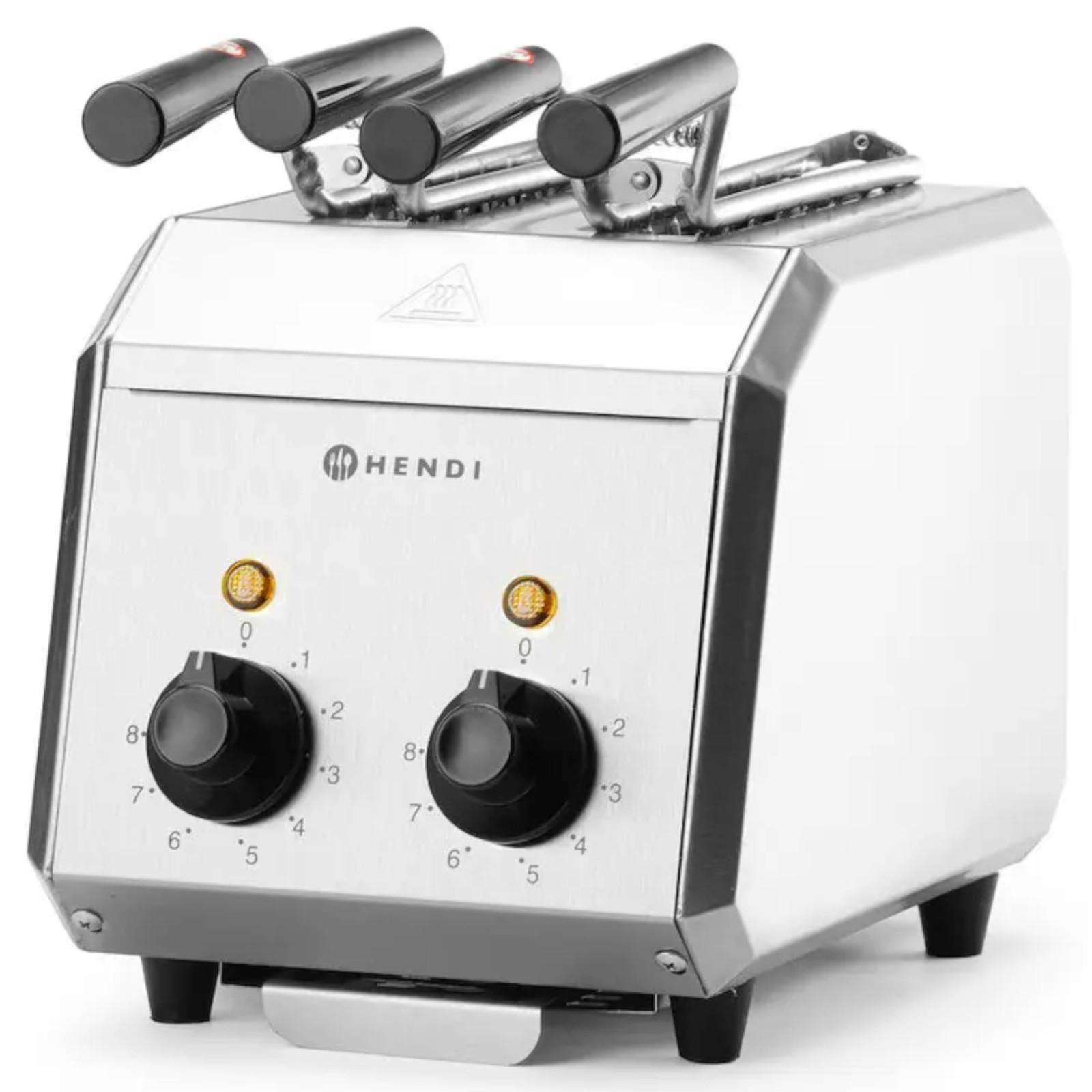 Sandwich-Toaster mit Doppeltimer 1200W - Hendi 261163 1200W