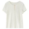 Women's Casual Ribbed Knit Short Sleeve T-Shirt