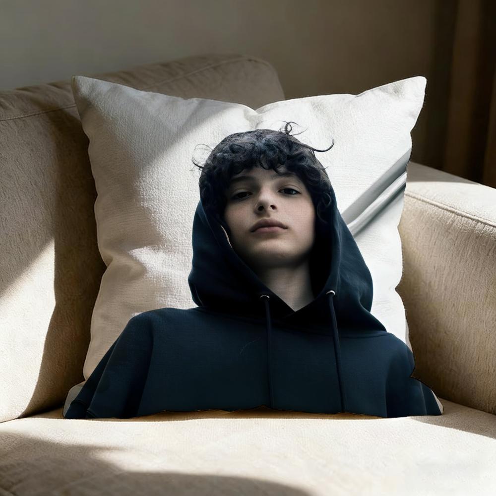 Finn WWolfhard Actor Pillow Case Linen Pillow Covers Cover For Couch Living Room Bench Patio Floor Linen Home Decor