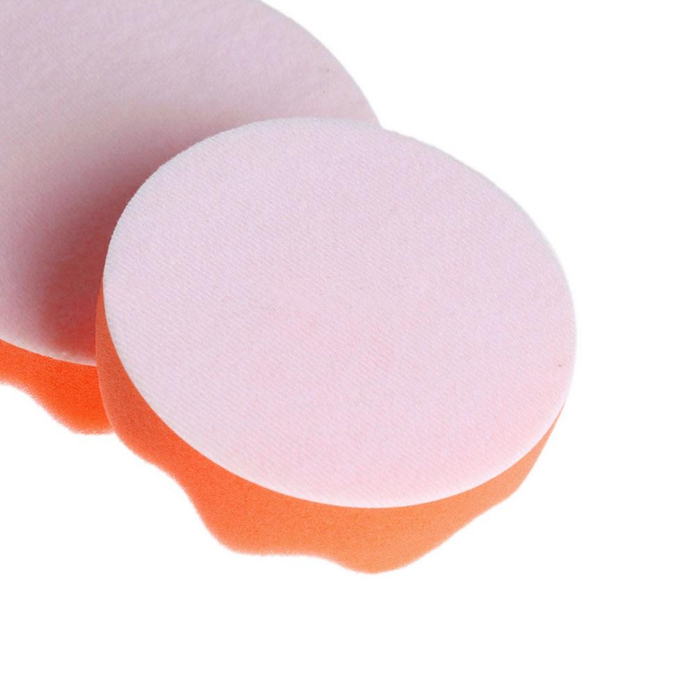 Jeu de 6 tampons de polissage de 4 pouces avec adaptateur pour perceuse M10 pour polissage de voiture, cirage, tampons de polissage Orange Blanc Laine Mousse