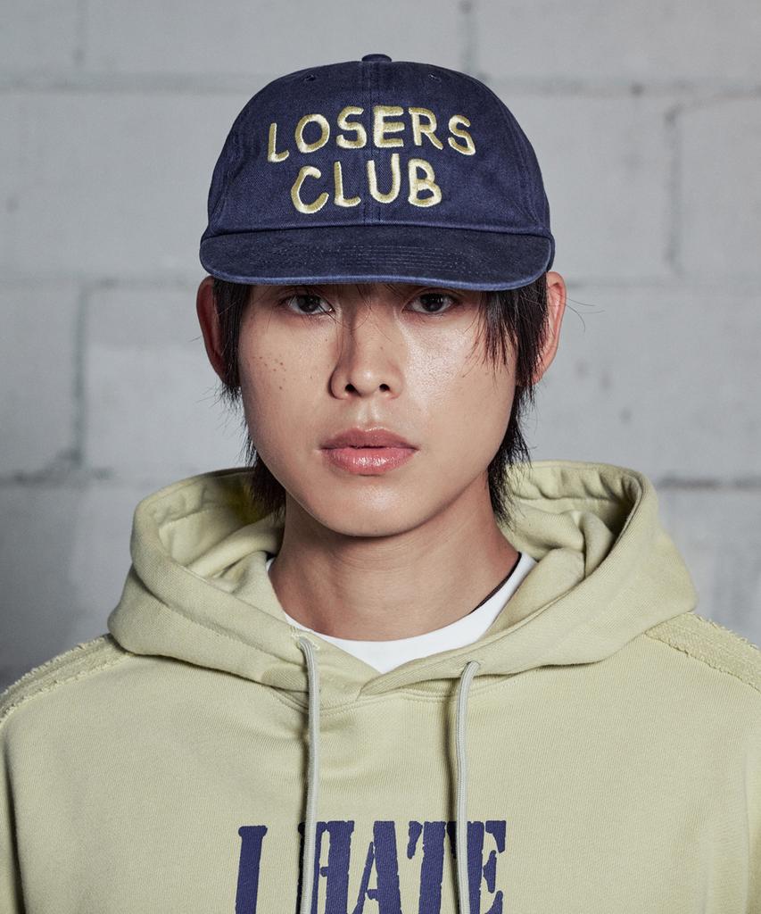 Lujeoseukeulleob Washed Logo Cap Navy