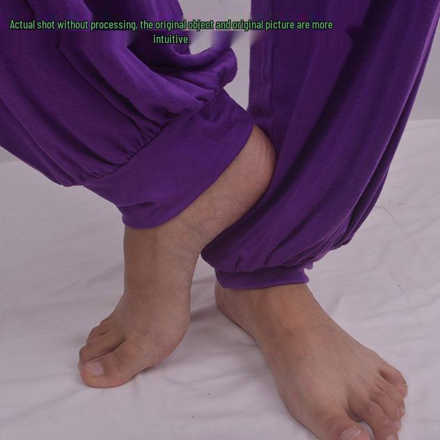 Yi Wu Manchet Lantaarn Tai Chi en Yoga Broek - Grote Maat Modaal Kleding