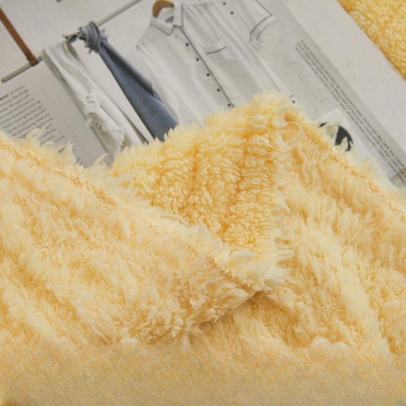 Autumn and Winter Solid Color Thickened Three-Dimensional Suede Sofa Towel Sofa Cover Towel Cat-Proof Sofa Cover Universal Blanket Multi-Purpose