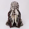 Silk Imitation Head Scarf 90x90cm Silk Scarves Trendy Hair Scarf Headband  for Women