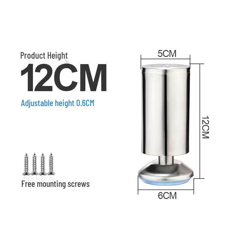 Adjustable Stainless Steel Furniture Legs for Tables, Cabinets, and Sofas