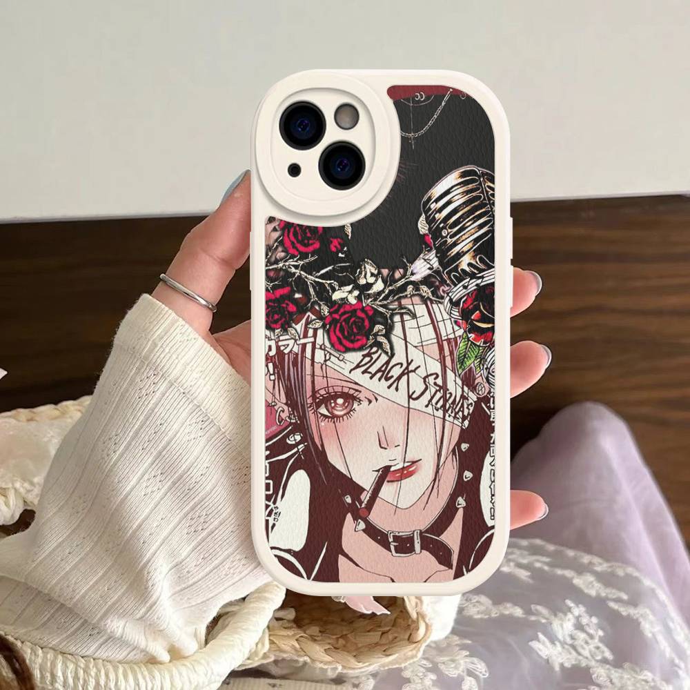 Anime Cool Nana Osaki Phone Case For iPhone 16 15 14 13 12 11 Pro Max Plus Shockproof Leather Cover