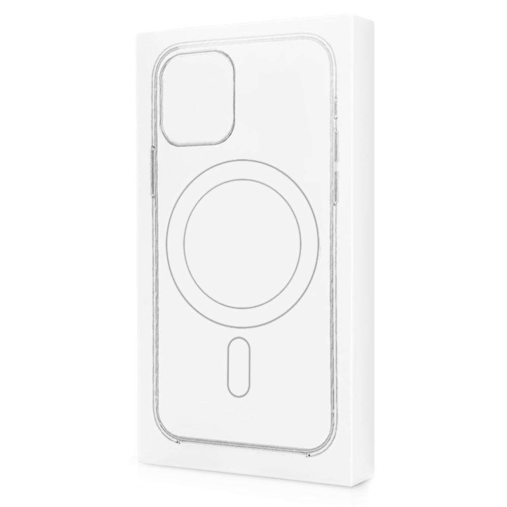 Silicone Mag Cover Case for iPhone 12 Pro Max, Red