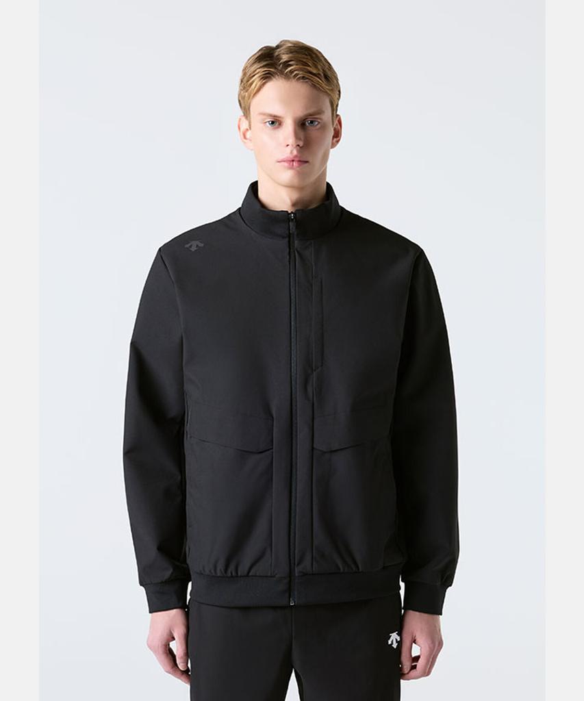 Descente Fleece-Lined Bomber Jacket Black Sr121Ujk12