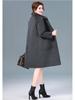2025 New Autumn/Winter Double-Sided Cashmere Coat for Middle-Aged & Elderly Women - Mid-Length, High-End Wool Overcoat