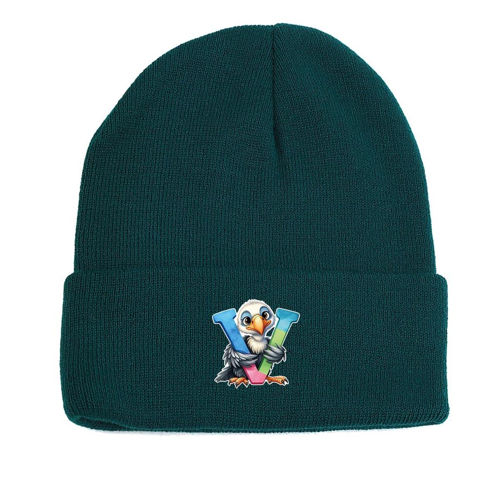 1pc, Alphabet A to Z and Animals Print Knitted Cap Beanie, 260 Knit Hats to Choose, for Men And Women