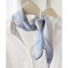 Women S 100 Silk Square Scarf Summer Lotus Pattern Commuting Neckerchief Gift For Mom