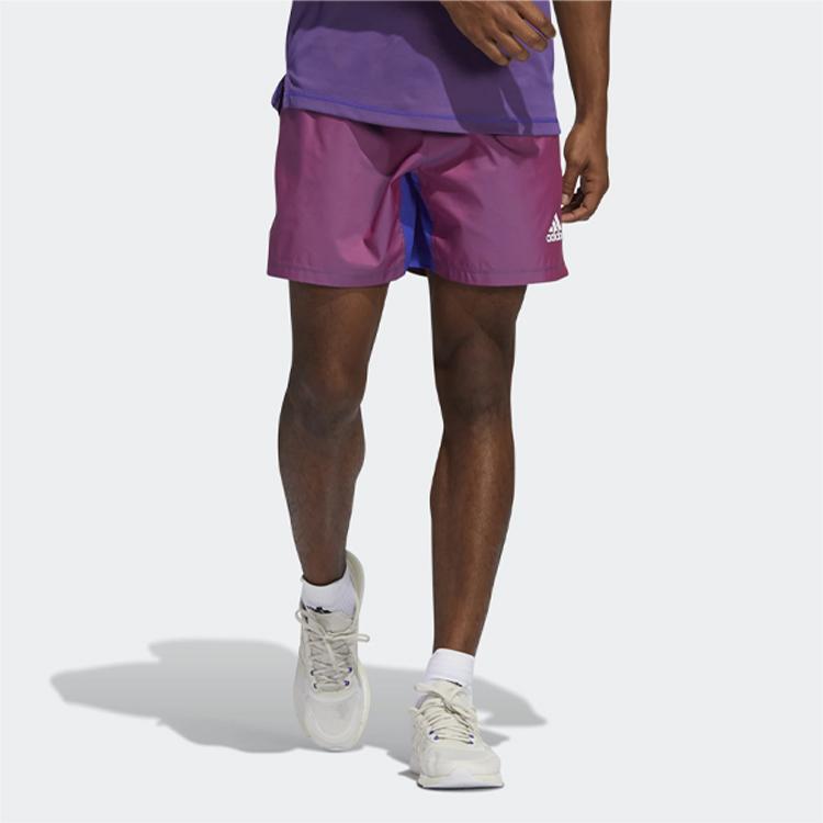 Adidas Primeblue Contrast Training Shorts Men Bottoms Metallic Light-Crimson GM0477