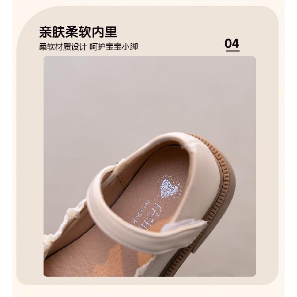 Girls' Leather Shoes Spring and Autumn New British Style Children's Soft Sole Single Shoes Girls' Lolita Fashion Princess Shoes Trendy