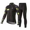 Long Sleeve Cycling Jersey Set Road Bike Riding Season Moisture Wicking Unisex Outdoor Sportswear