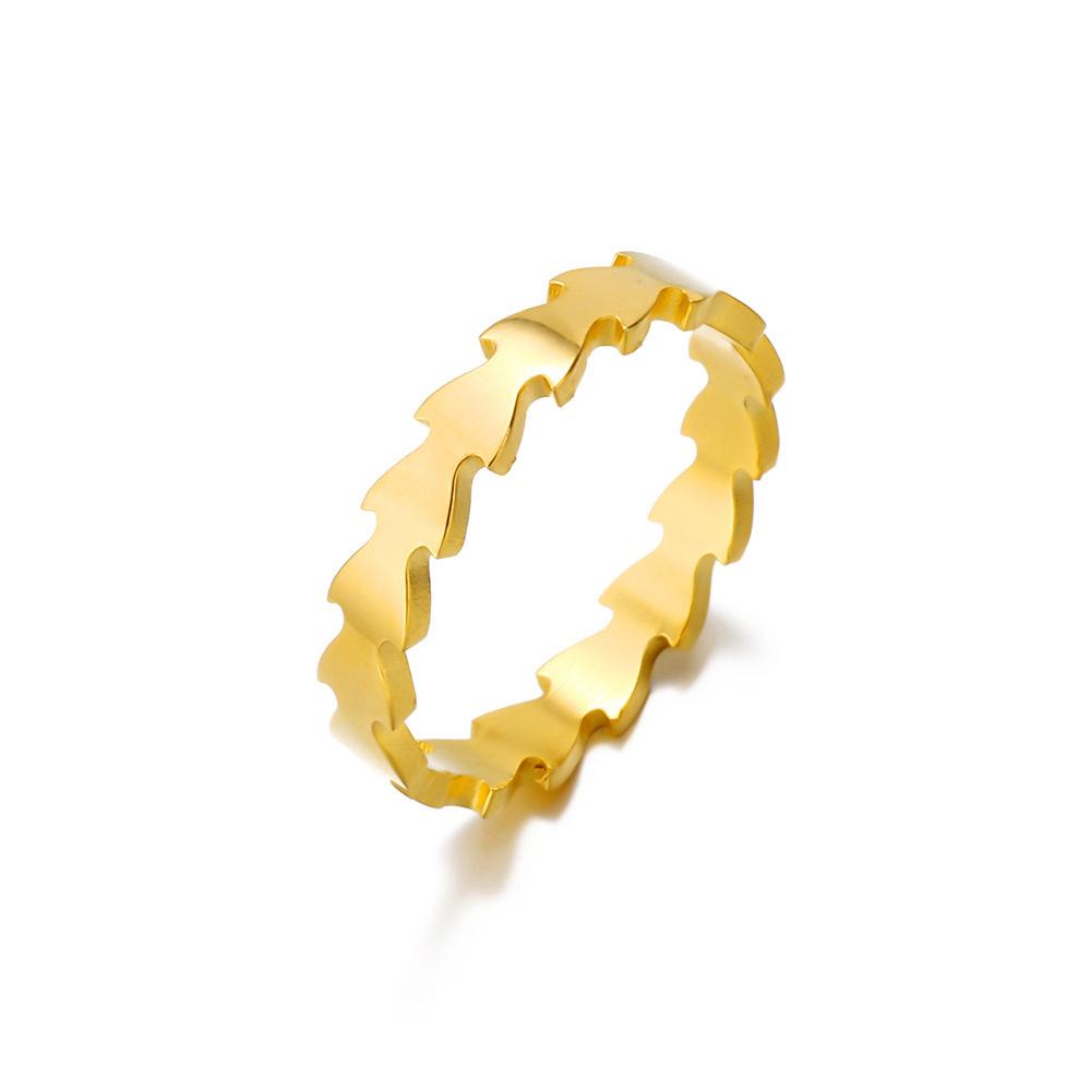 1Pcs Stainless Steel Minimalist Ring  Fashionable Couple's Finger Ring Accessory