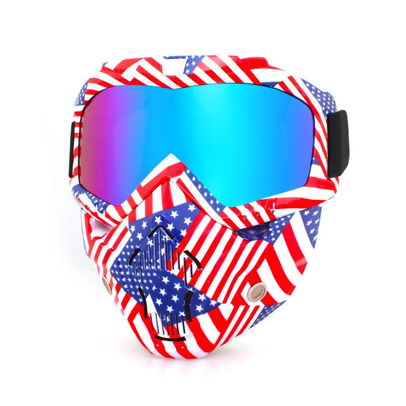 Retro face masks, goggles, off-road motorcycles, racing goggles, outdoor cycling glasses, skiing