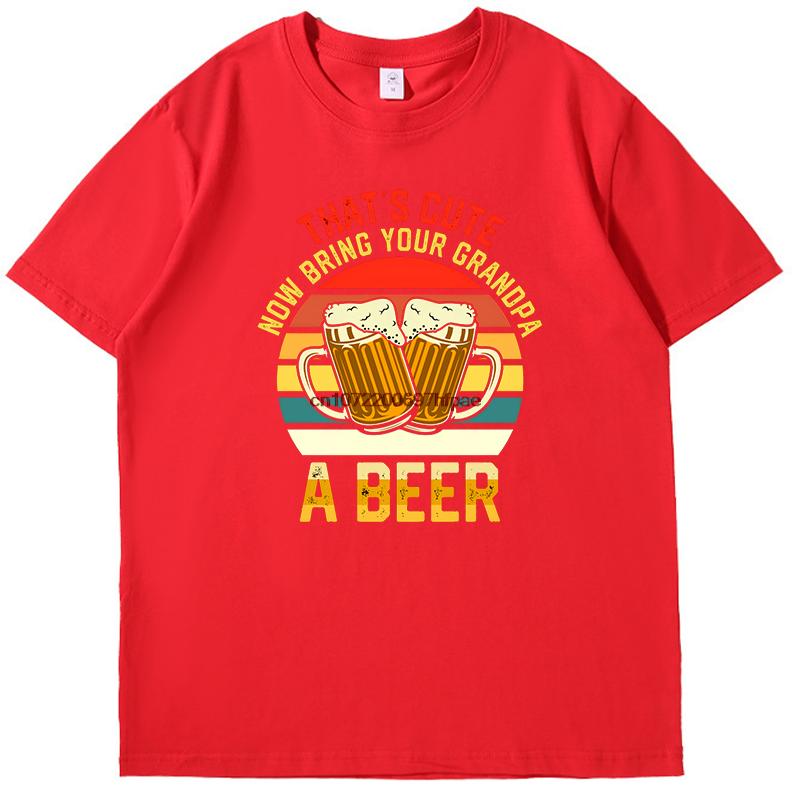 Funny Retro Vintage Beer Tshirt Summer Graphic T Shirts Tees Tops Cotton New Shirts And Tshirts Unisex Round Neck Tshirt