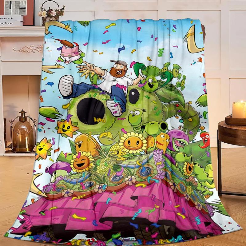 1PC Zombie Party  Flannel Blanket Gift, Suitable for Both Men And Women, Soft Ideal for Beds And Sofa, Birthday Or Christmas Gift