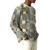 Herren Button-Down Kragen Langarm Rippstrick Pullover