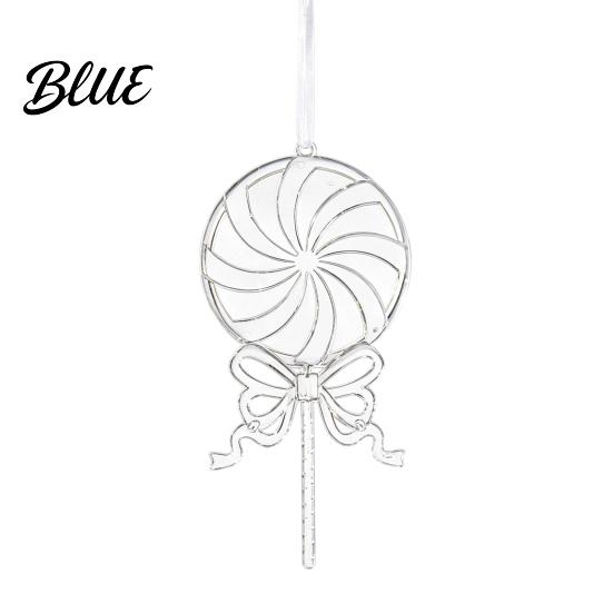 Indoor Seasonal Home Decor Faux Crystal Christmas Ornaments, Clear Acrylic Reindeer/Bell/Wreath/Wine Glass Winter Transparent Angel Shaped Charms