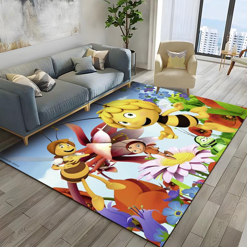 15 Sizes Bee M-Maya Rugs for Living Room Bedroom Dining Kitchen Office Bathroom Non-Slip Large Decor Carpet Alfombra Rugs