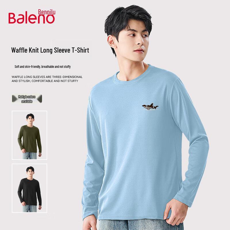 Baleno Men s Waffle Knit Long Sleeve T-Shirt 2XL