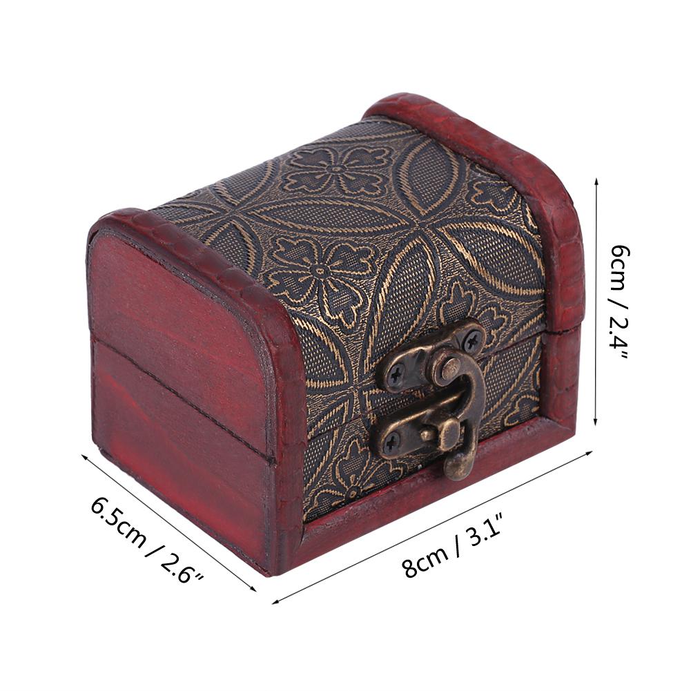 Classical Wooden Jewelry Necklace Bracelet Storage Box Chest Case Holder Organizer