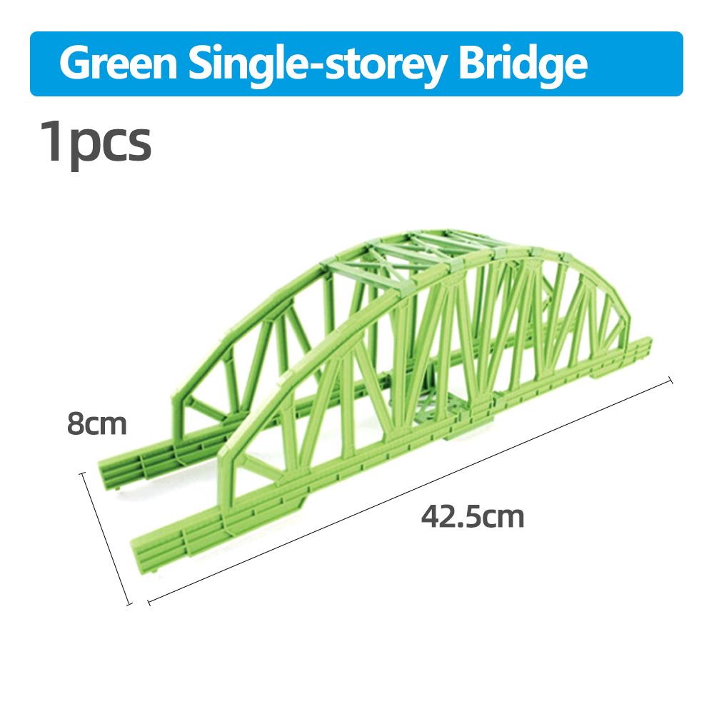 Várias Peças de Pista de Trem de Plástico Acessórios Pista Curva/Reta/Bloco/Ponte Brinquedos Presentes para Meninos