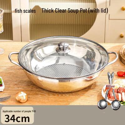 Wutuo 34cm Induction Split Hot Pot